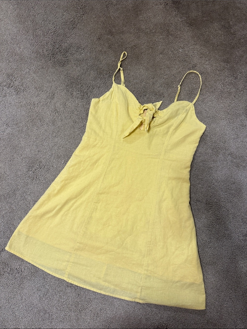 Skylar + Madison Yellow Mini Dress